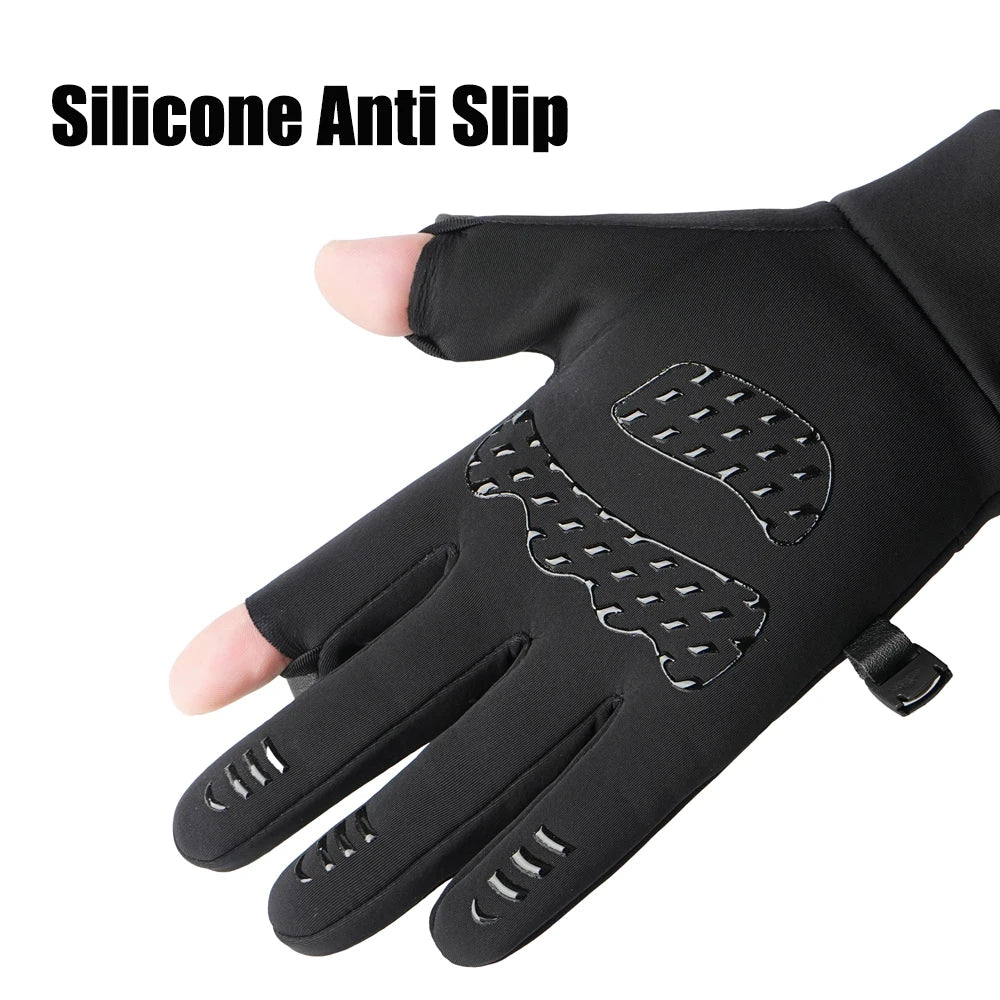 Unisex Winter Touchscreen Gloves Windproof Warm Skiing Outdoor Sports Cycling Fishing Running Snowboarding Anti-Freeze Gloves