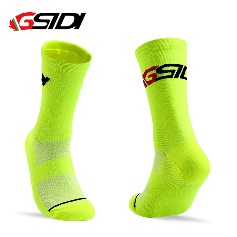 Gsidi New Cycling Socks High Quality Compression Men Bike Outdoor Women Running Professional Sports Running