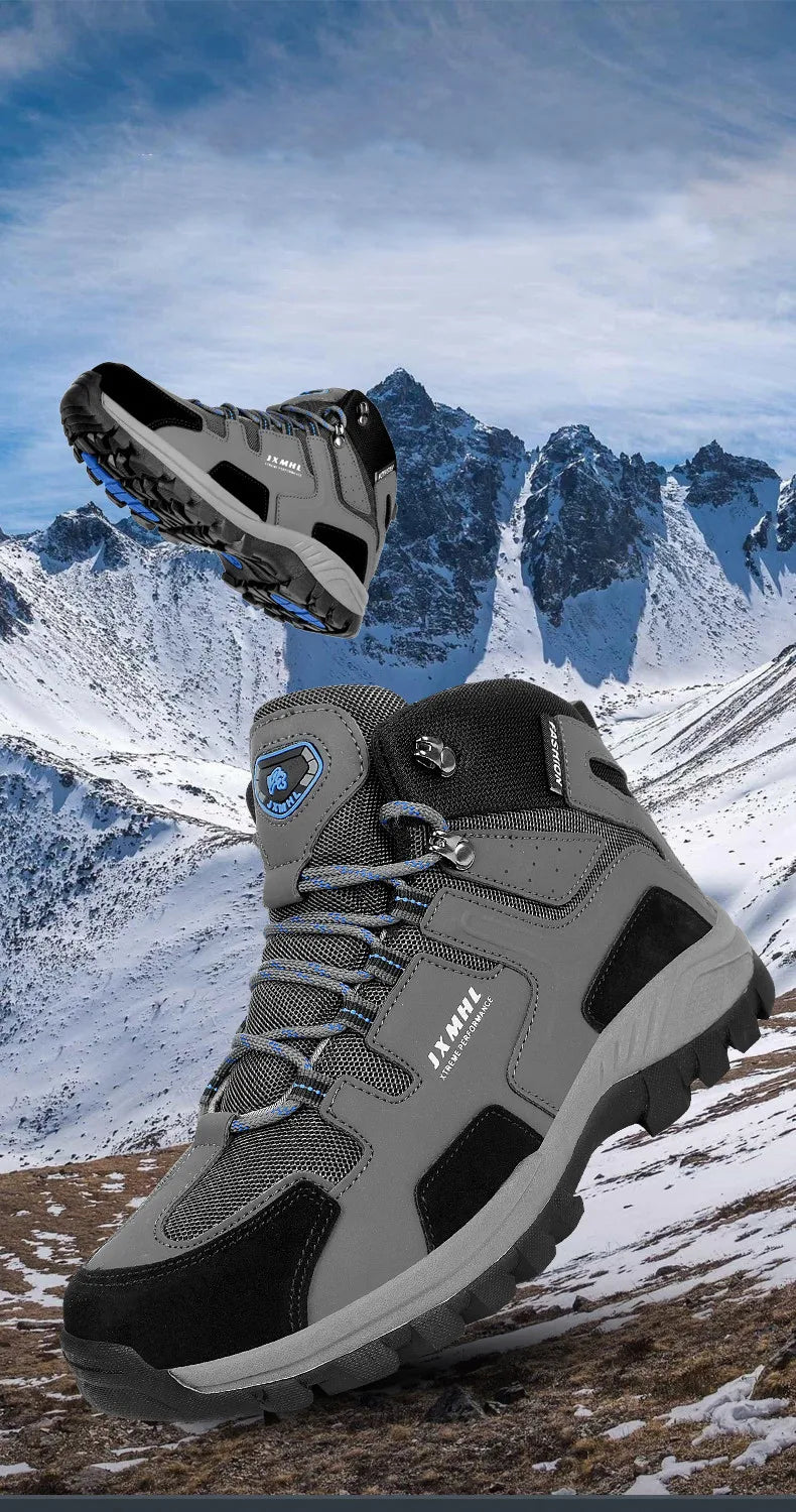 Couple Hiking Shoes Men Mountain Climbing Trekking Boots Women Non-slip Outdoor Work Ankle Boot