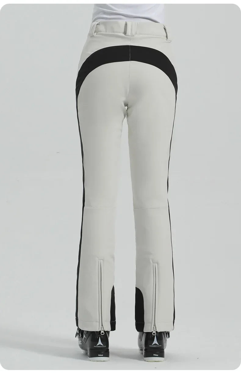 Ladies High Elasticity Ski Pants – Slim Fit Women’s Waterproof Snow Pants