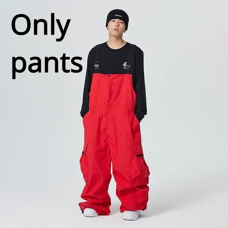 Dollplus Winter Ski Pants – Unisex Snowboard Overalls, 15,000mm Waterproof & Windproof