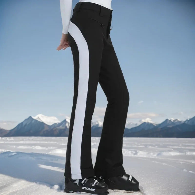 Ladies High Elasticity Ski Pants – Slim Fit Women’s Waterproof Snow Pants