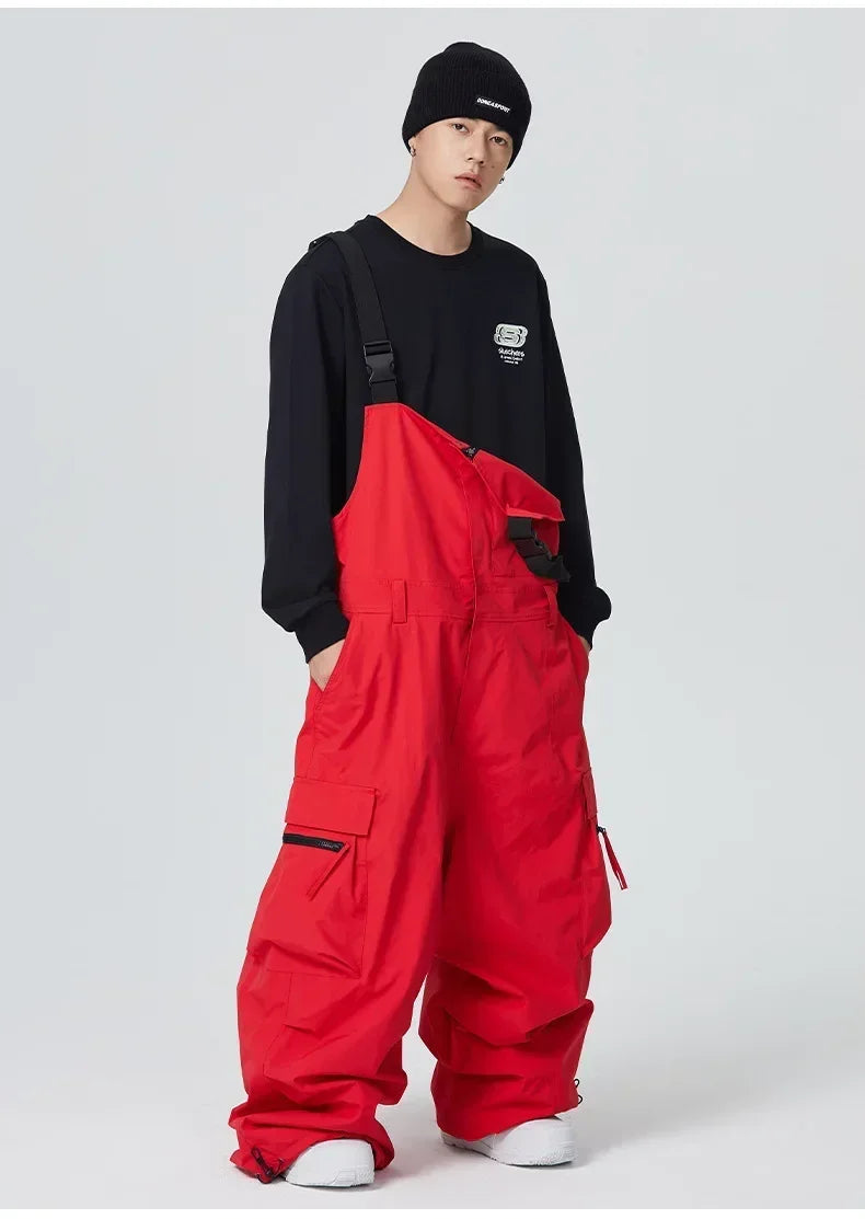 Dollplus Winter Ski Pants – Unisex Snowboard Overalls, 15,000mm Waterproof & Windproof