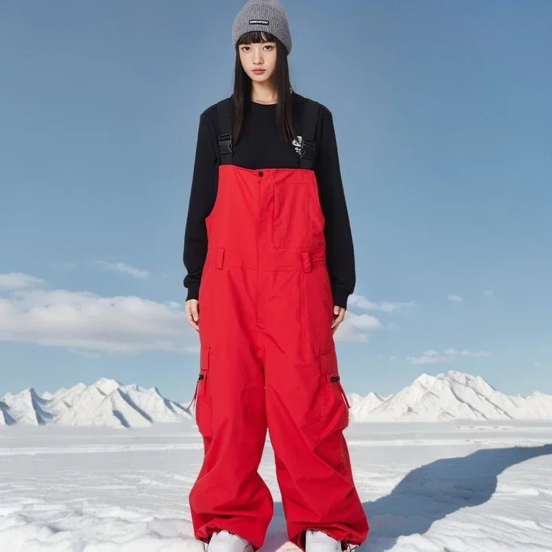 Dollplus Winter Ski Pants – Unisex Snowboard Overalls, 15,000mm Waterproof & Windproof