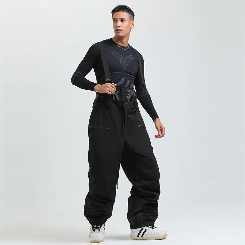 Mioigee Men’s Skiing Pants – Waterproof Snowboard Trousers, Warm Insulated Overalls