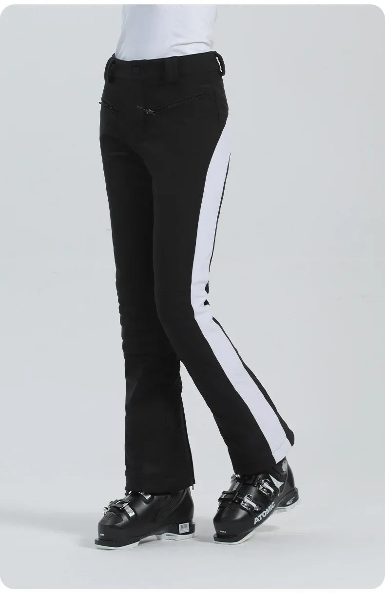 Ladies High Elasticity Ski Pants – Slim Fit Women’s Waterproof Snow Pants
