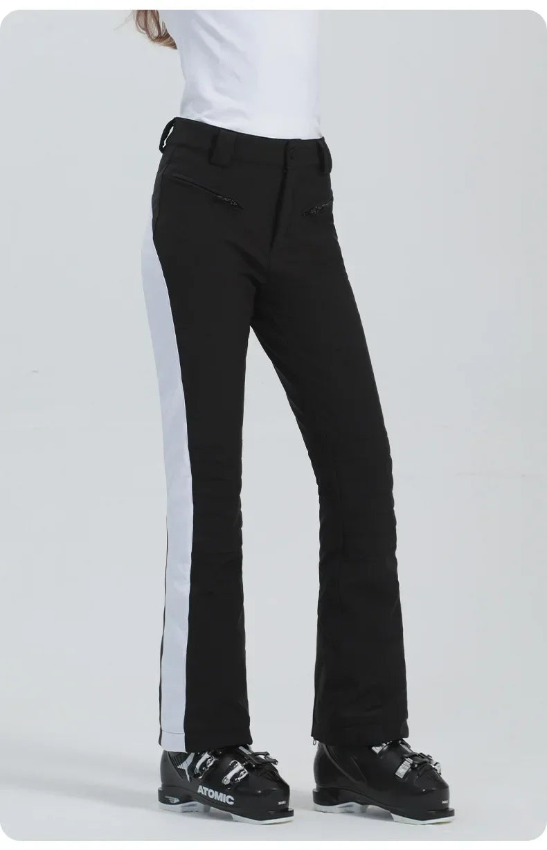 Ladies High Elasticity Ski Pants – Slim Fit Women’s Waterproof Snow Pants