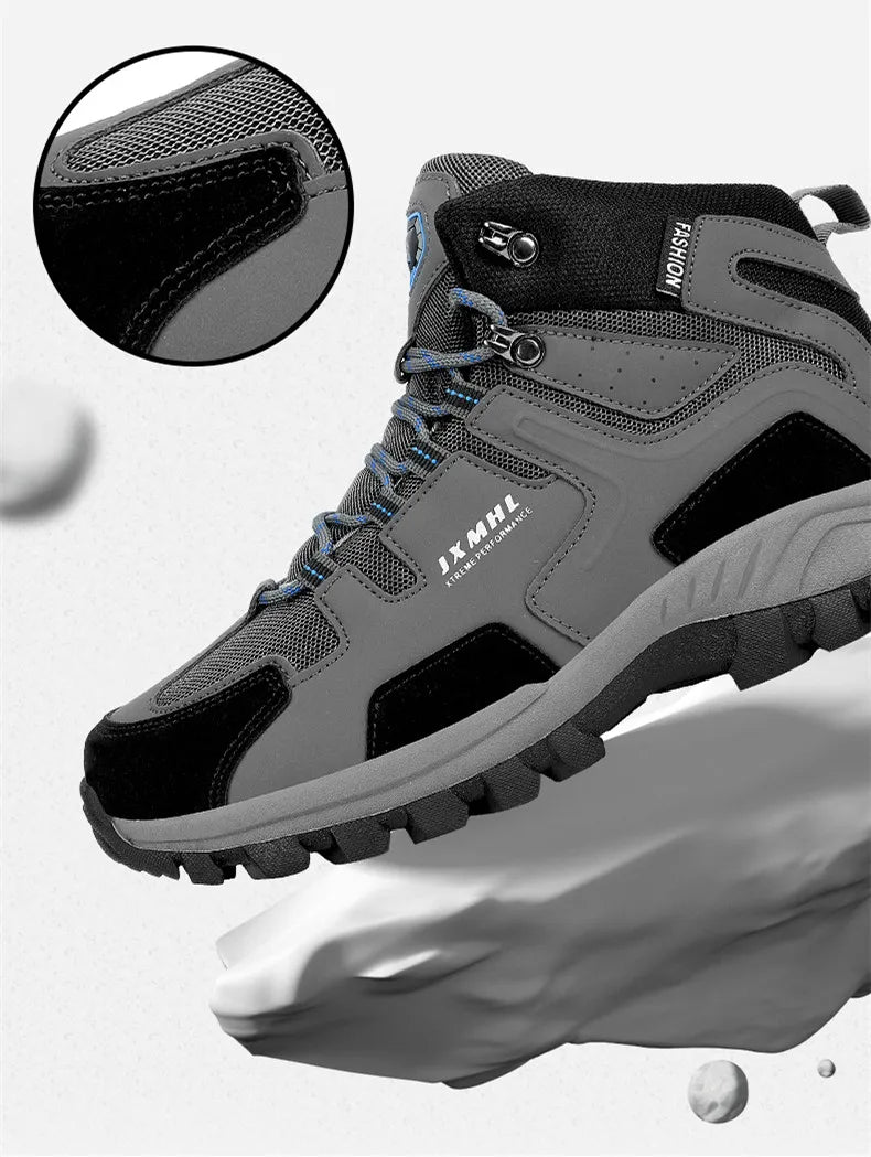 Couple Hiking Shoes Men Mountain Climbing Trekking Boots Women Non-slip Outdoor Work Ankle Boot