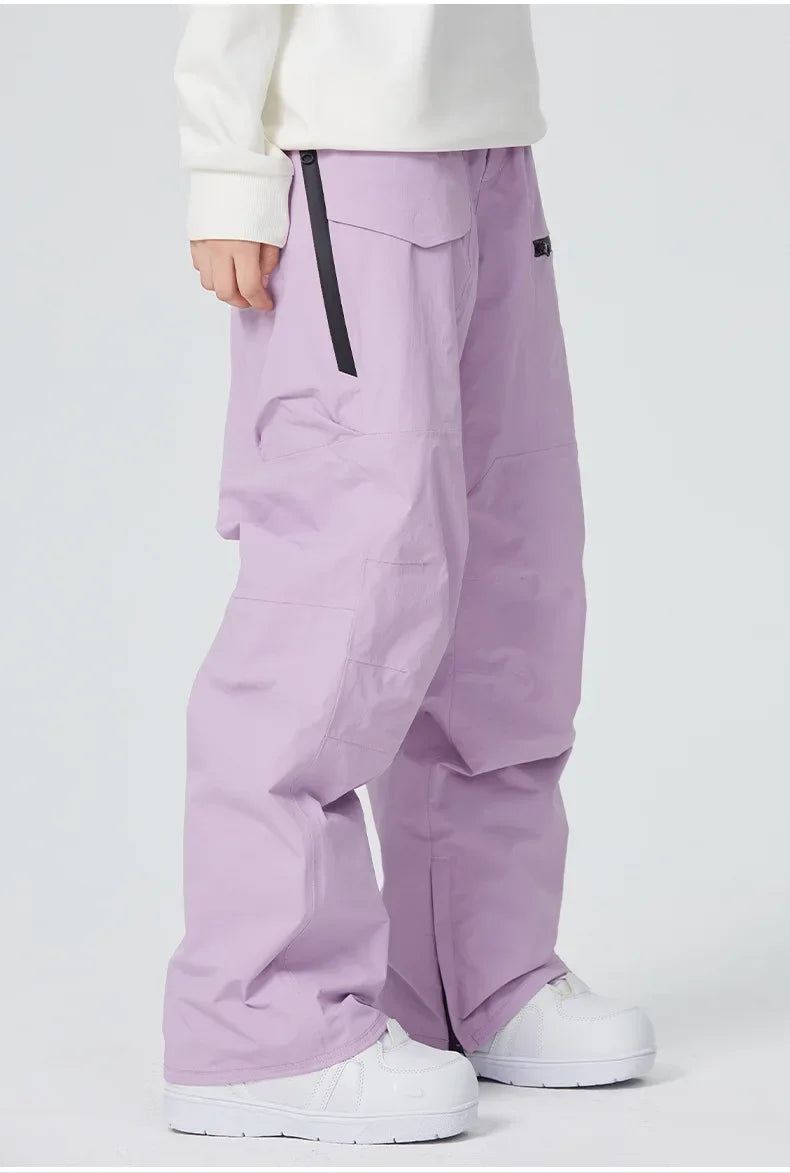 Dollplus 2025 Baggy Snowboard Pants – Waterproof, Windproof & Thermal Ski Trousers