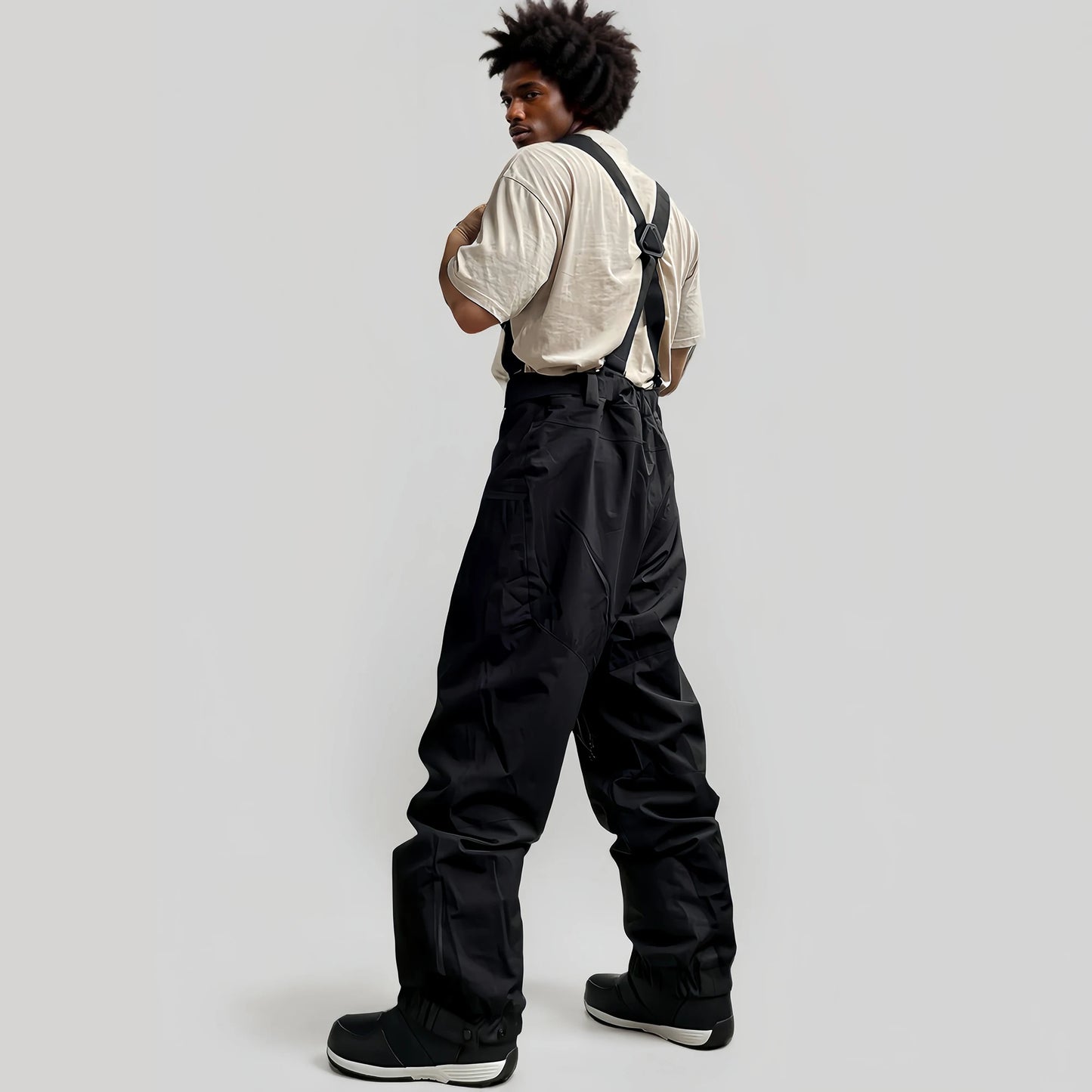Men's Baggy Snowboard Pants - Waterproof 15000mm Snowboarding Pants Baggy Fit Winter Gear
