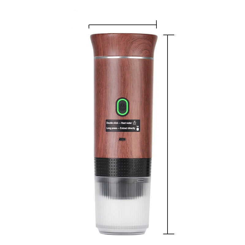 portable coffee maker for travel
in wood color