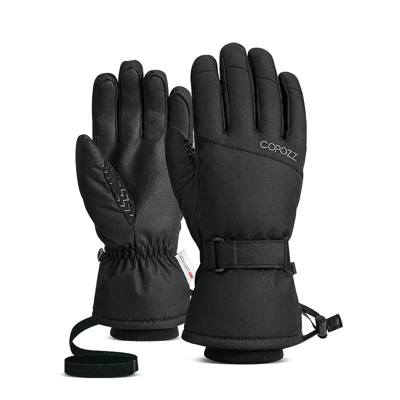 Black gloves on a white background