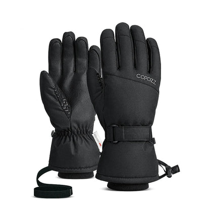 Black gloves on a white background