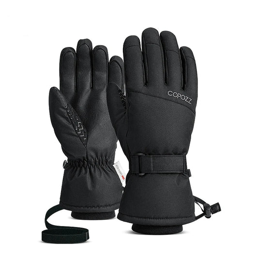 Black gloves on a white background