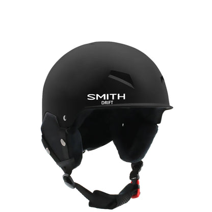 Black helmet with 'Smith Drift' branding on a white background