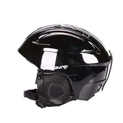 Black helmet with visor on a white background