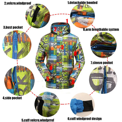 Clearence Goexplore Ski Jacket Male Waterproof Windproof -30 Snowboard Snow Jacket Men Hiking Outdoor Winter Clothes Outerwear