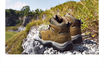 GOLDEN CAMEL Waterproof Hiking Shoes Men and Women Outdoor Anti-Slip Climbing Trekking Shoes for Men 2023 Leather Hiking Boots