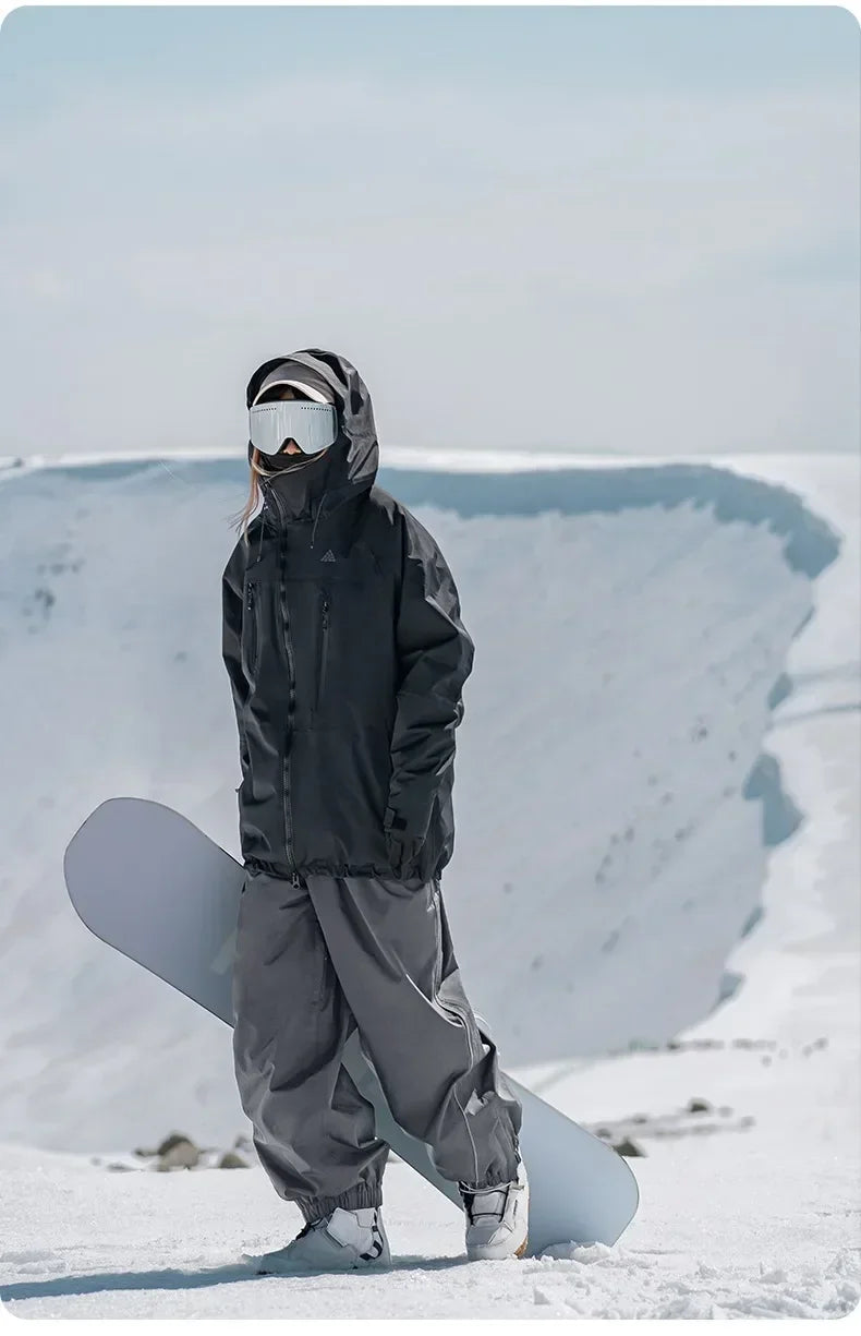 Snowboarding & Ski Pants – Wear-Resistant Waterproof Snowboard Pants, Unisex Loose Fit