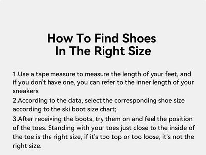VECTOR Professional Women Man Ski Shoes Warm Waterproof Snowboard Boots Non-slip Leather Breathable Snow Boots Equipment