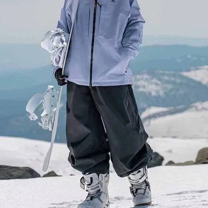 Snowboarding & Ski Pants – Wear-Resistant Waterproof Snowboard Pants, Unisex Loose Fit
