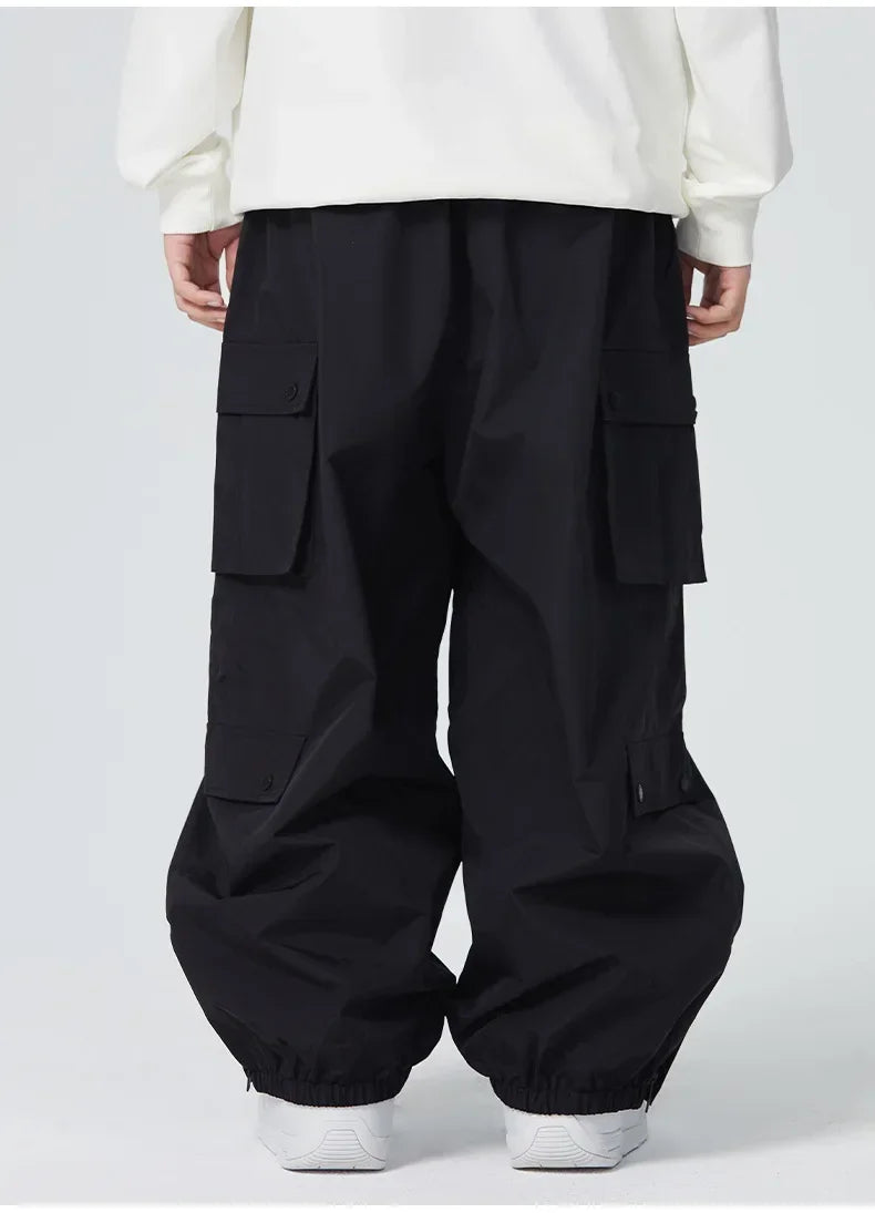 Dollplus Baggy Snowboard Pants – Waterproof, Breathable & Thermal Ski Overalls 2025