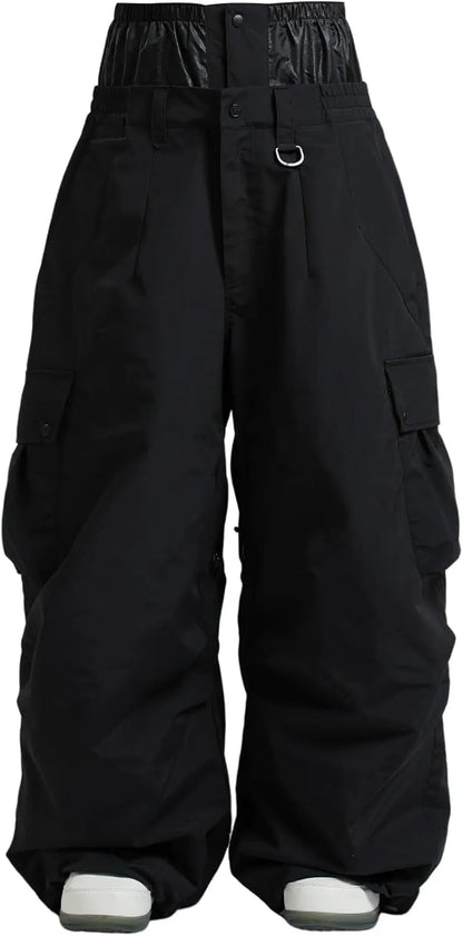 Men’s Super Baggy Snowboard Pants – Waterproof, Insulated, Loose Fit Ski Trousers