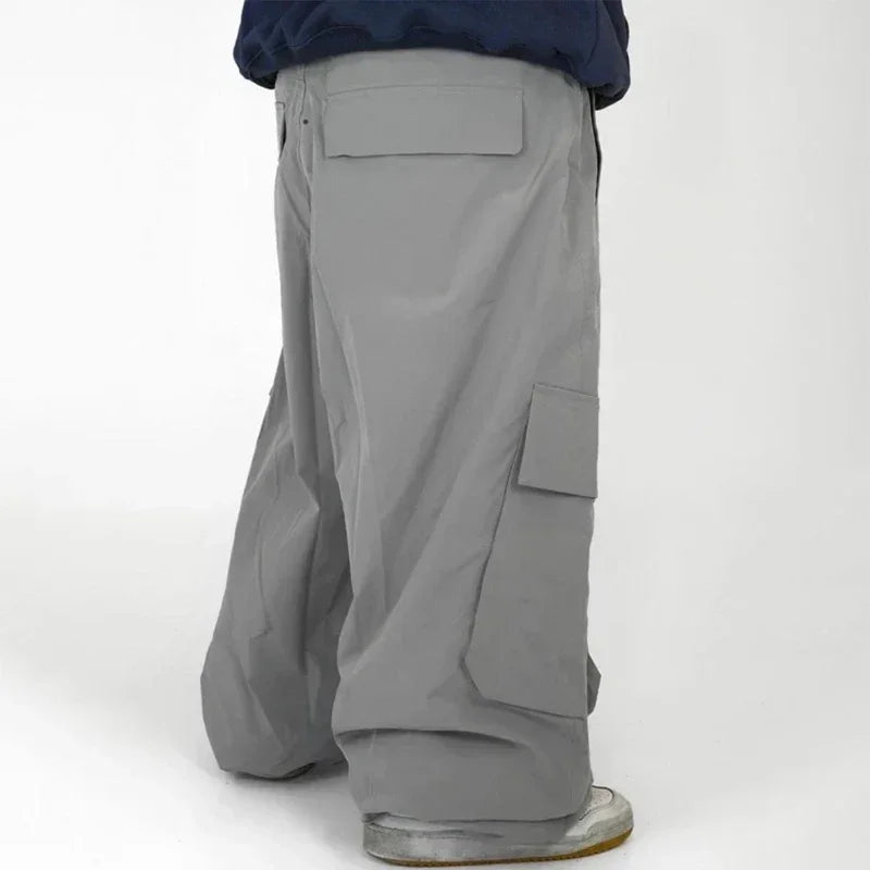 Dollplus Men’s Baggy Ski Pants 2025 – Loose Fit Cargo Snowboard Overalls, 3L Waterproof