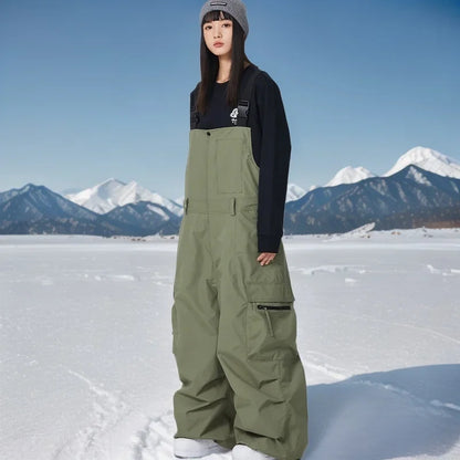 Dollplus Winter Ski Pants – Unisex Snowboard Overalls, 15,000mm Waterproof & Windproof