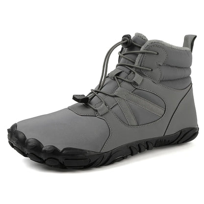 Men's Ski Shoes Snow Boots High Top Outdoor Hiking Cotton Shoes Waterproof Warm Non-slip Wear-resistant Work Boots Size 36-47