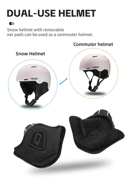 BATFOX New Unisex Ski Helmet Certificate Half-covered Anti-impact Skiing Helmet For Adult and Kids Snow Safety Snowboard Helmet
