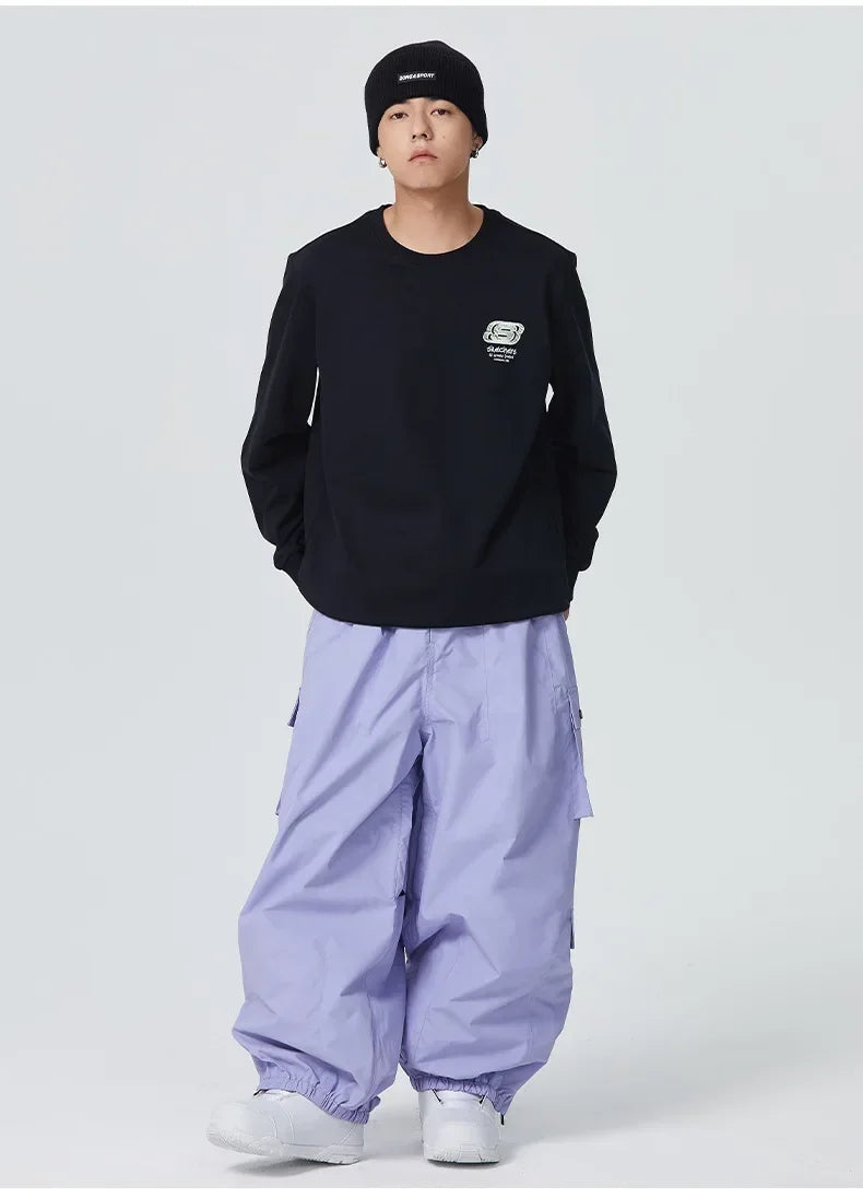 Dollplus Baggy Snowboard Pants – Waterproof, Breathable & Thermal Ski Overalls 2025