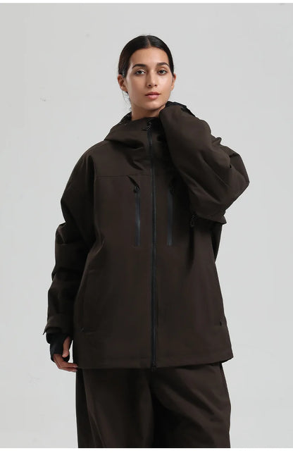 New Men Ski Jacket Waterproof Windproof Warm Breathable Snowboarding Coat 2025 Winter Sports Unisex Polyester Skiing Top Outdoor