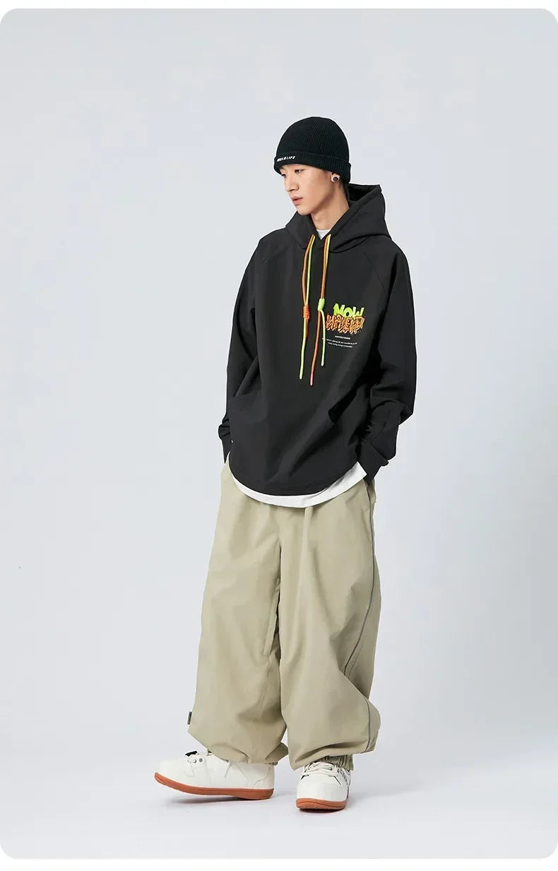 Snowboarding & Ski Pants – Wear-Resistant Waterproof Snowboard Pants, Unisex Loose Fit