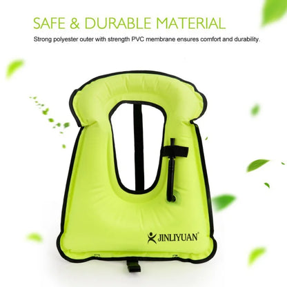 Portable Snorkeling Vest Life Jacket Inflatable Swim Vest Swimming Jackets for Men Women Gear For Outdoor Water Sports Safety
