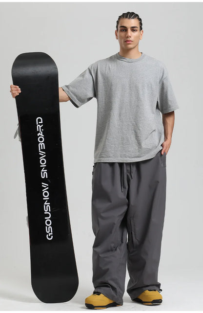 Women’s Baggy Ski Pants by Dollplus – Breathable, Waterproof, and Windproof Snowboard Trousers fro Men