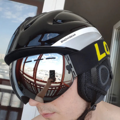 LOCLE Men Skiing Helmet Children Women Ultralight Extreme Sports Skateboard Snowboard Helmet Snowmobile Motorcycle Helmet