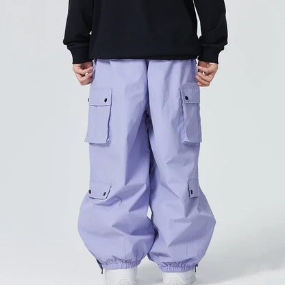 Dollplus Baggy Snowboard Pants – Waterproof, Breathable & Thermal Ski Overalls 2025