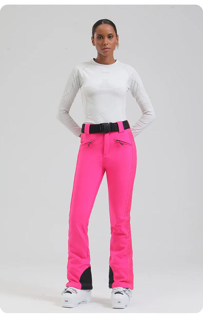 Womens snowboard Pants by Mioigee – Slim Fit, Elastic Waist, Waterproof & Breathable