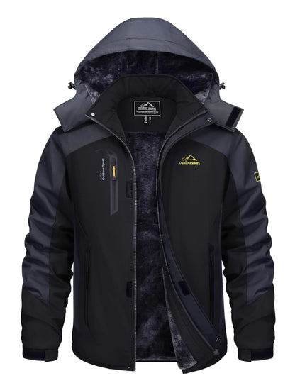 TACVASEN Winter Thicken Ski Snowboard Jacket Mens Fleece Waterproof Hiking Jackets Outdoor Mountain Trekking Windbreaker Parka