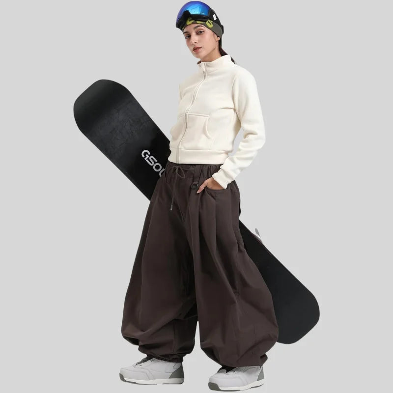 Baggy Snowboard Pants for Men – Waterproof Ski Pants with Thermal Insulation