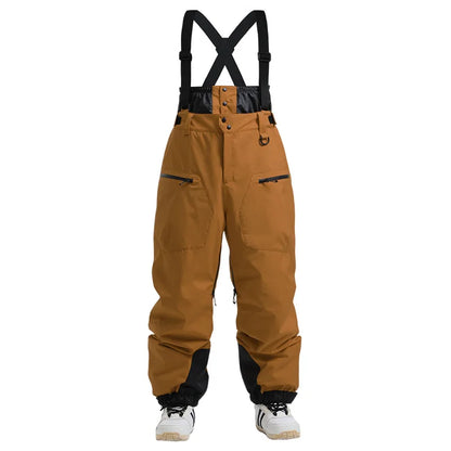Mioigee Men’s Skiing Pants – Waterproof Snowboard Trousers, Warm Insulated Overalls