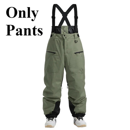 Mioigee Men’s Skiing Pants – Waterproof Snowboard Trousers, Warm Insulated Overalls