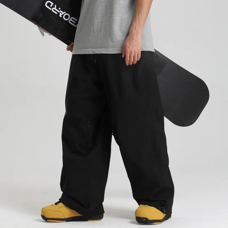 Women’s Baggy Ski Pants by Dollplus – Breathable, Waterproof, and Windproof Snowboard Trousers fro Men
