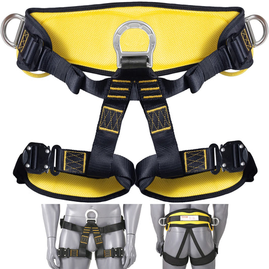 Half Body Safety Harness 340 lbs for Fire Rescuing Caving Rock Climbing