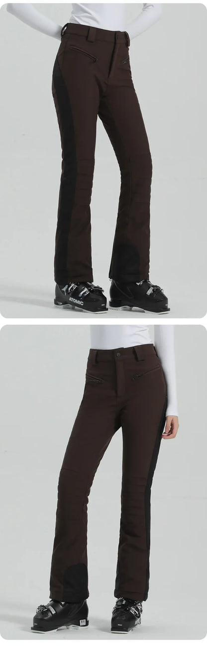 Ladies High Elasticity Ski Pants – Slim Fit Women’s Waterproof Snow Pants