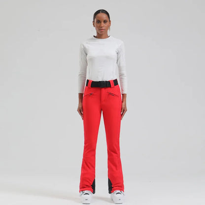 Womens snowboard Pants by Mioigee – Slim Fit, Elastic Waist, Waterproof & Breathable