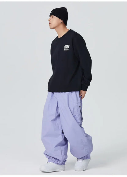 Baggy Snowboard Pants by Mioigee – Thermal, Loose-Fit Ski Pants for Men & Wome