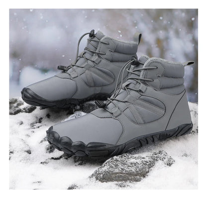 Men Women Waterproof Winter Boots Snow Barefoot Casual Shoes Outdoor Warm Work Shoes Ankle Shoes for Trekking Climbing Hiking