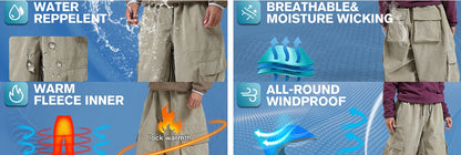 Baggy Snowboard Pants by Dollplus – Multi-Pocket, Windproof & Thermal Ski Wear